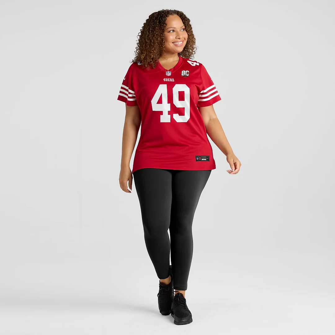 Zennovawear The Faithful San Francisco 49ers Women's 80th Anniversary Game Jersey - Scarlet