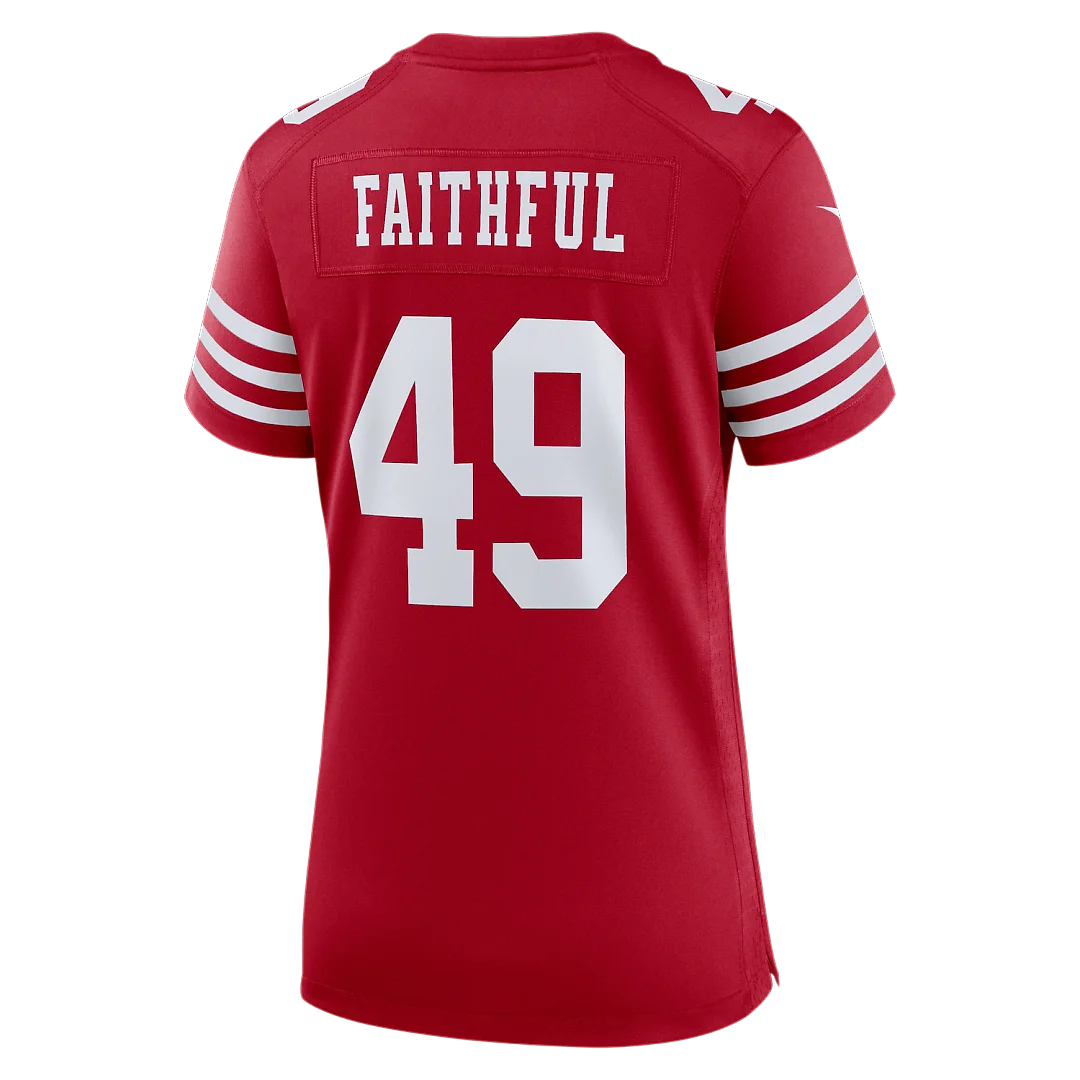 Zennovawear The Faithful San Francisco 49ers Women's 80th Anniversary Game Jersey - Scarlet