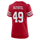 Zennovawear The Faithful San Francisco 49ers Women's 80th Anniversary Game Jersey - Scarlet