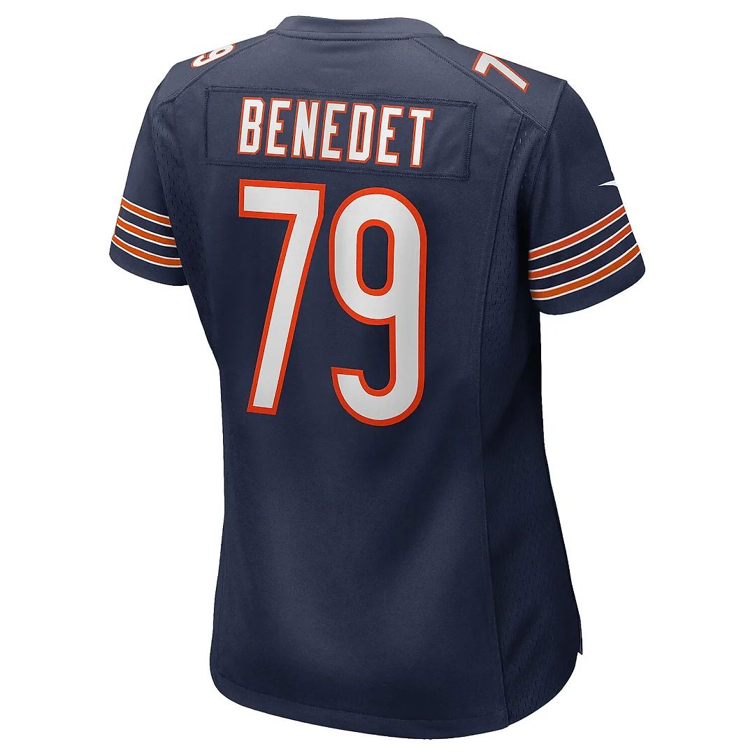 Zennovawear Theo Benedet Chicago Bears Women's Team Game Jersey - Navy