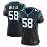 Zennovawear Thomas Davis Sr. Carolina Panthers Women's Team Retired Game Jersey - Black