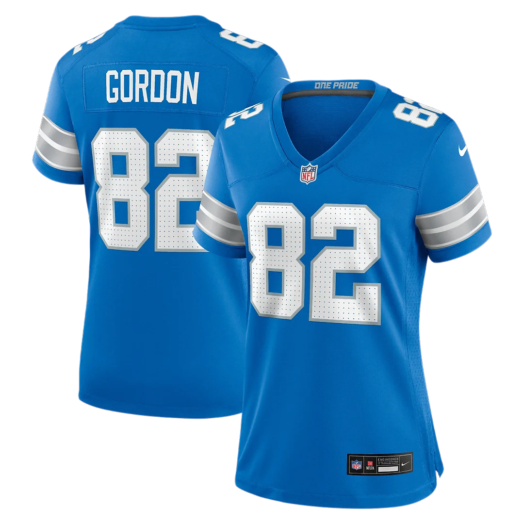 Zennovawear Thomas Gordon Detroit Lions Women's Team Game Jersey - Blue