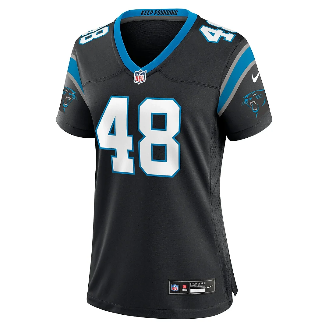 Zennovawear Thomas Incoom Carolina Panthers Women's Team Game Jersey - Black