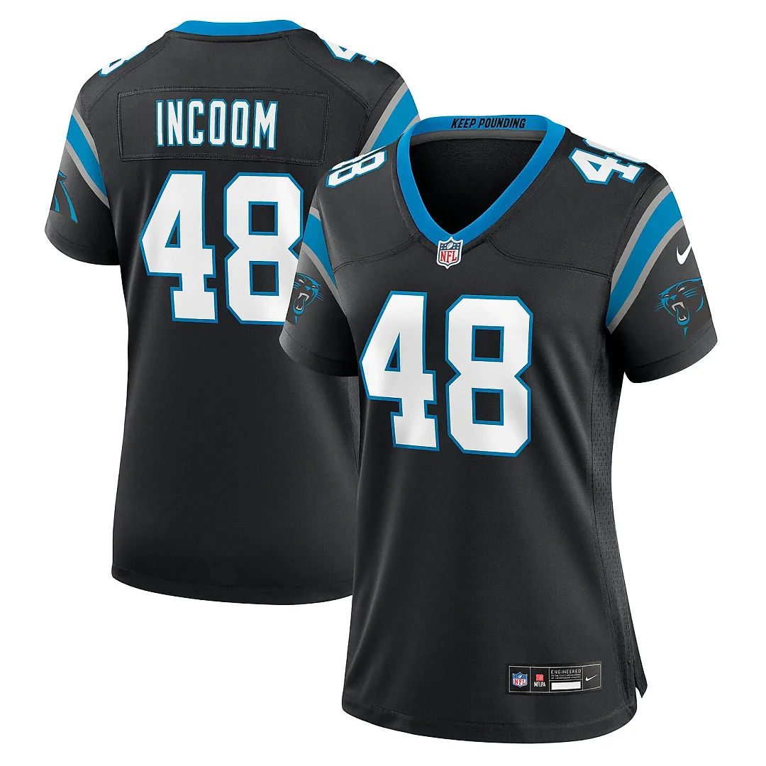 Zennovawear Thomas Incoom Carolina Panthers Women's Team Game Jersey - Black
