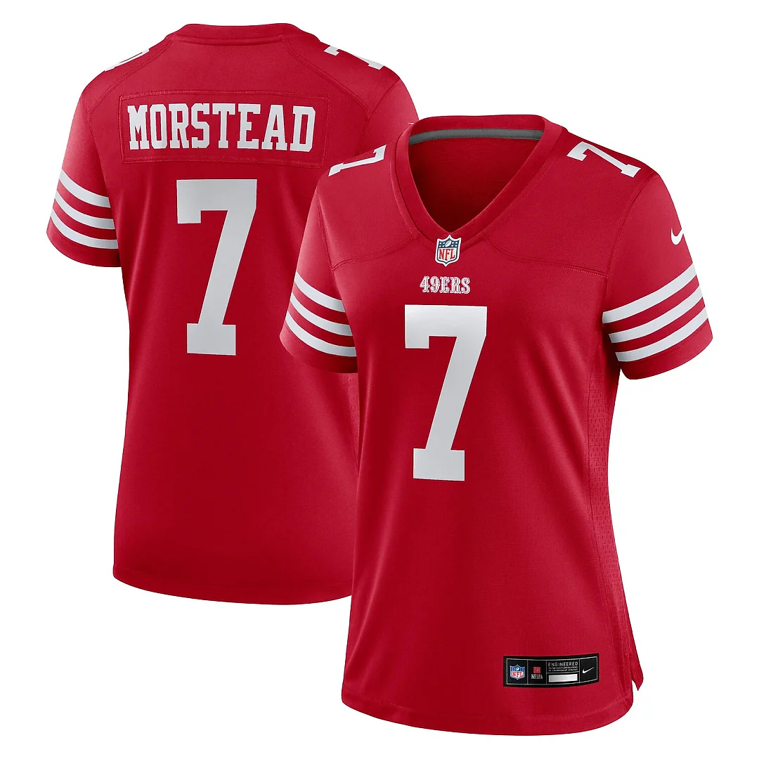 Zennovawear Thomas Morstead San Francisco 49ers Women's Team Game Jersey - Scarlet
