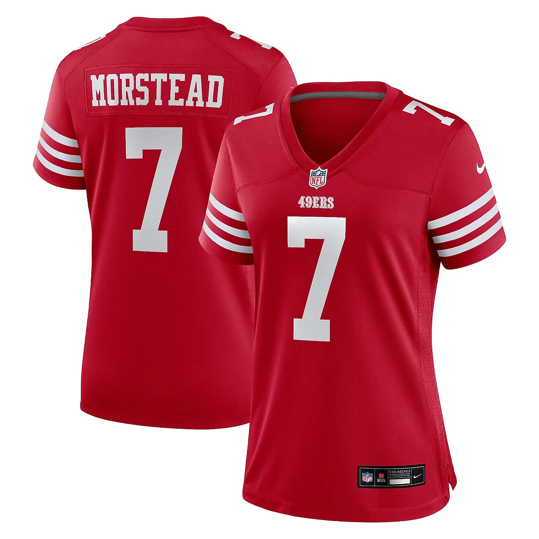 Zennovawear Thomas Morstead San Francisco 49ers Women's Team Game Jersey - Scarlet