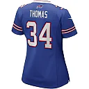 Zennovawear Thurman Thomas Buffalo Bills Women's Game Retired Player Jersey - Royal