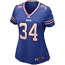 Zennovawear Thurman Thomas Buffalo Bills Women's Game Retired Player Jersey - Royal