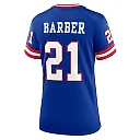 Zennovawear Tiki Barber New York Giants Women's Classic Retired Player Game Jersey - Royal