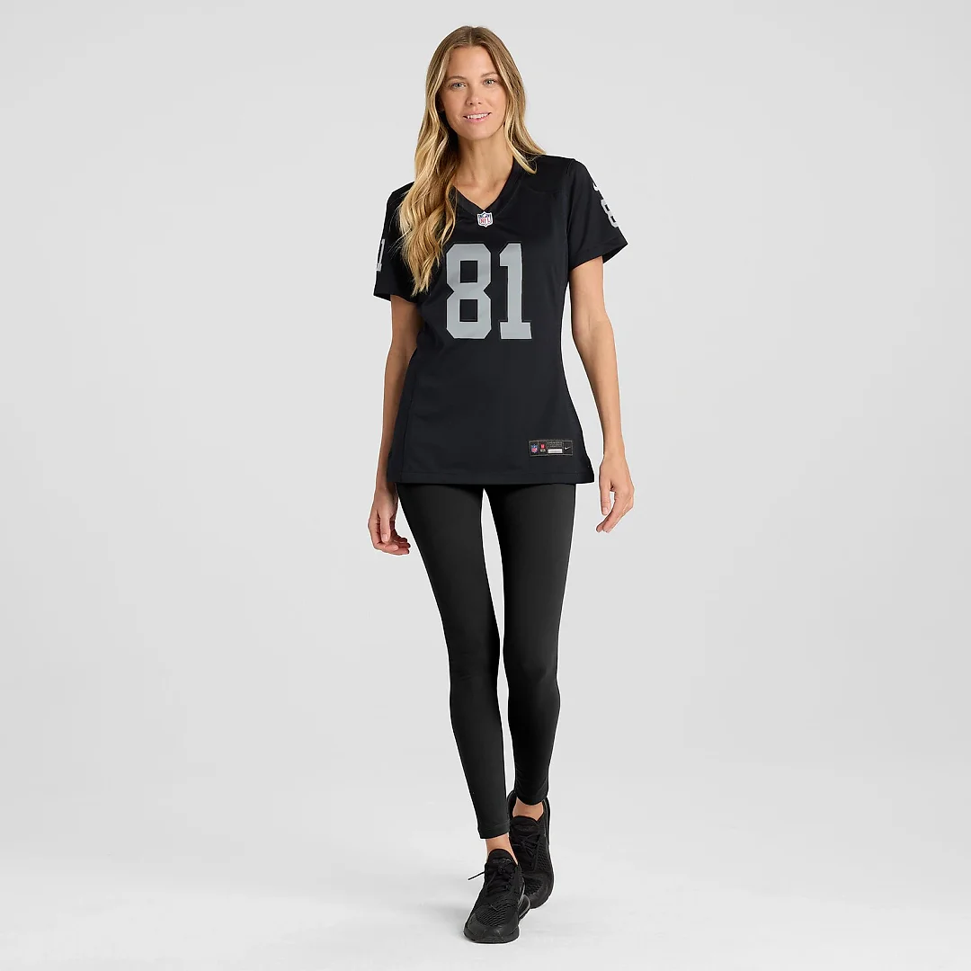 Zennovawear Tim Brown Las Vegas Raiders Women's Game Retired Player Jersey - Black