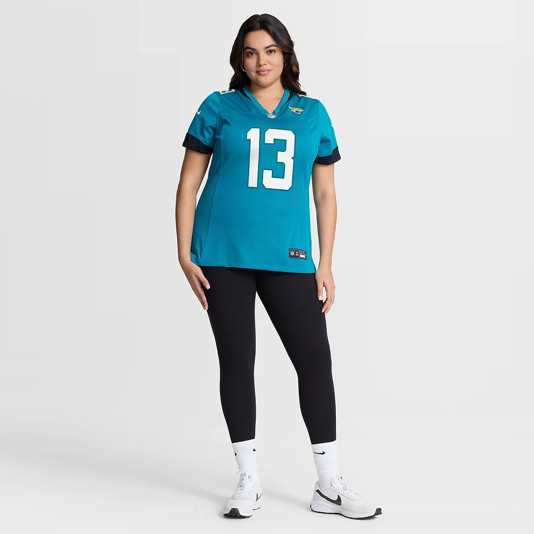 Zennovawear Tim Jones Jacksonville Jaguars Women's Team Game Jersey - Teal