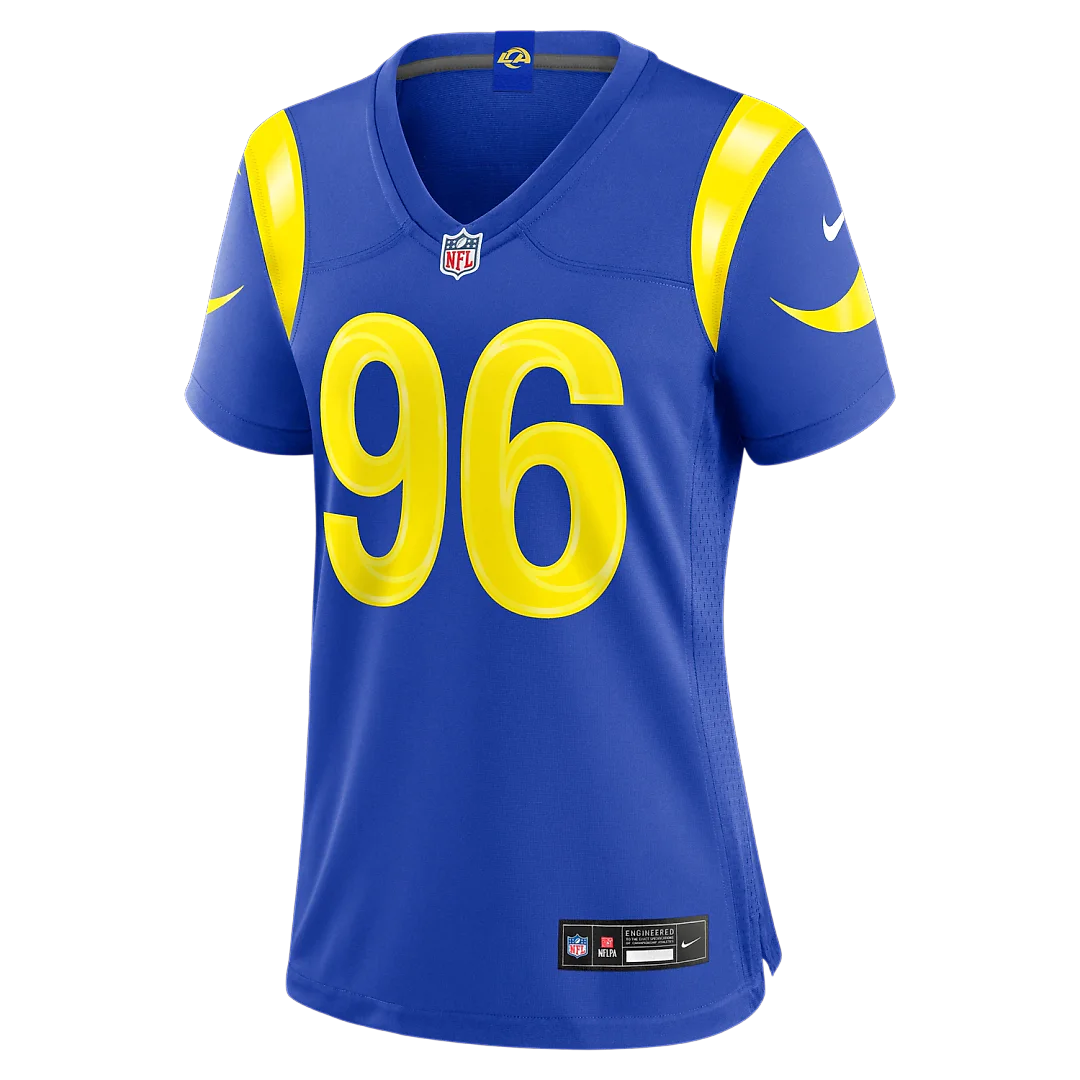 Zennovawear Tim Keenan III Los Angeles Rams Women's Team Game Jersey - Royal