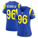 Zennovawear Tim Keenan III Los Angeles Rams Women's Team Game Jersey - Royal