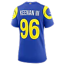 Zennovawear Tim Keenan III Los Angeles Rams Women's Team Game Jersey - Royal