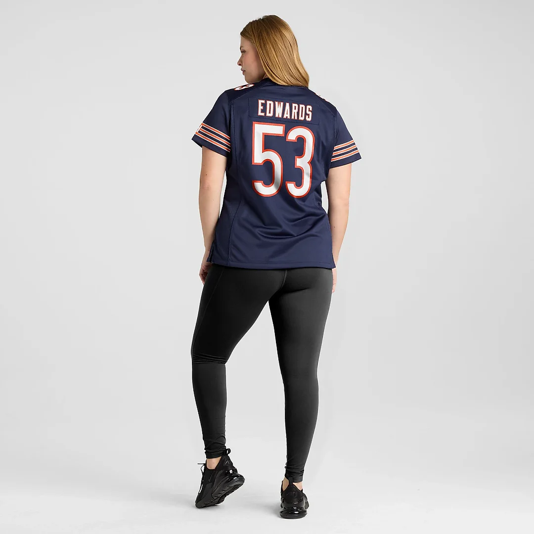 Zennovawear TJ Edwards Chicago Bears Women's Game Player Jersey - Navy