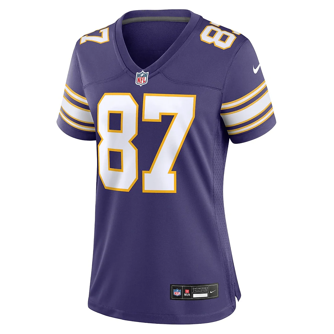 Zennovawear T.J. Hockenson Minnesota Vikings Women's Player Jersey - Purple
