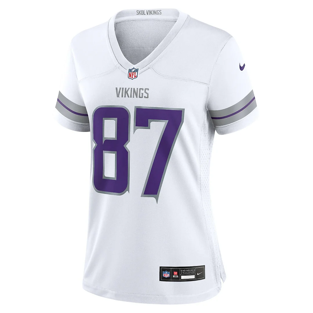 Zennovawear T.J. Hockenson Minnesota Vikings Women's Alternate Game Player Jersey - White