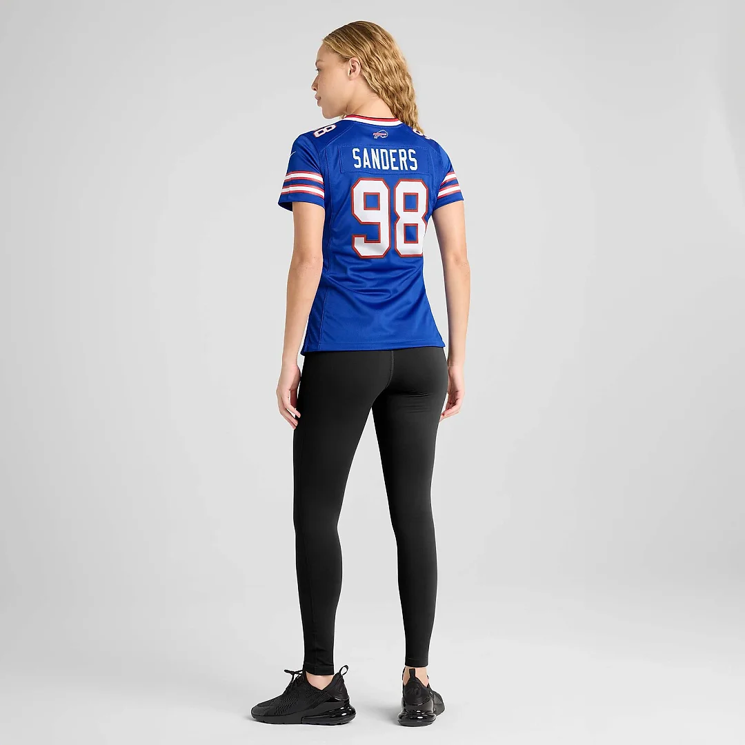 Zennovawear T.J. Sanders Buffalo Bills Women's Team Game Jersey - Royal