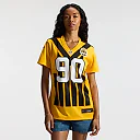 Zennovawear T.J. Watt Pittsburgh Steelers Women's Alternate 1933 Throwback Game Jersey - Gold