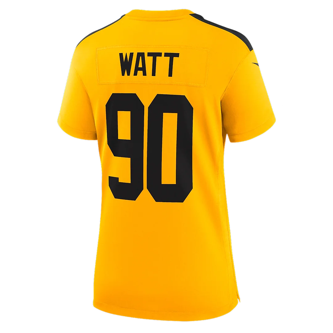 Zennovawear T.J. Watt Pittsburgh Steelers Women's Alternate 1933 Throwback Game Jersey - Gold