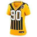 Zennovawear T.J. Watt Pittsburgh Steelers Women's Alternate 1933 Throwback Game Jersey - Gold