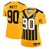Zennovawear T.J. Watt Pittsburgh Steelers Women's Alternate 1933 Throwback Legend Player Performance Top - Gold