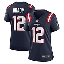 Zennovawear Tom Brady New England Patriots Women's Retired Game Jersey - Navy