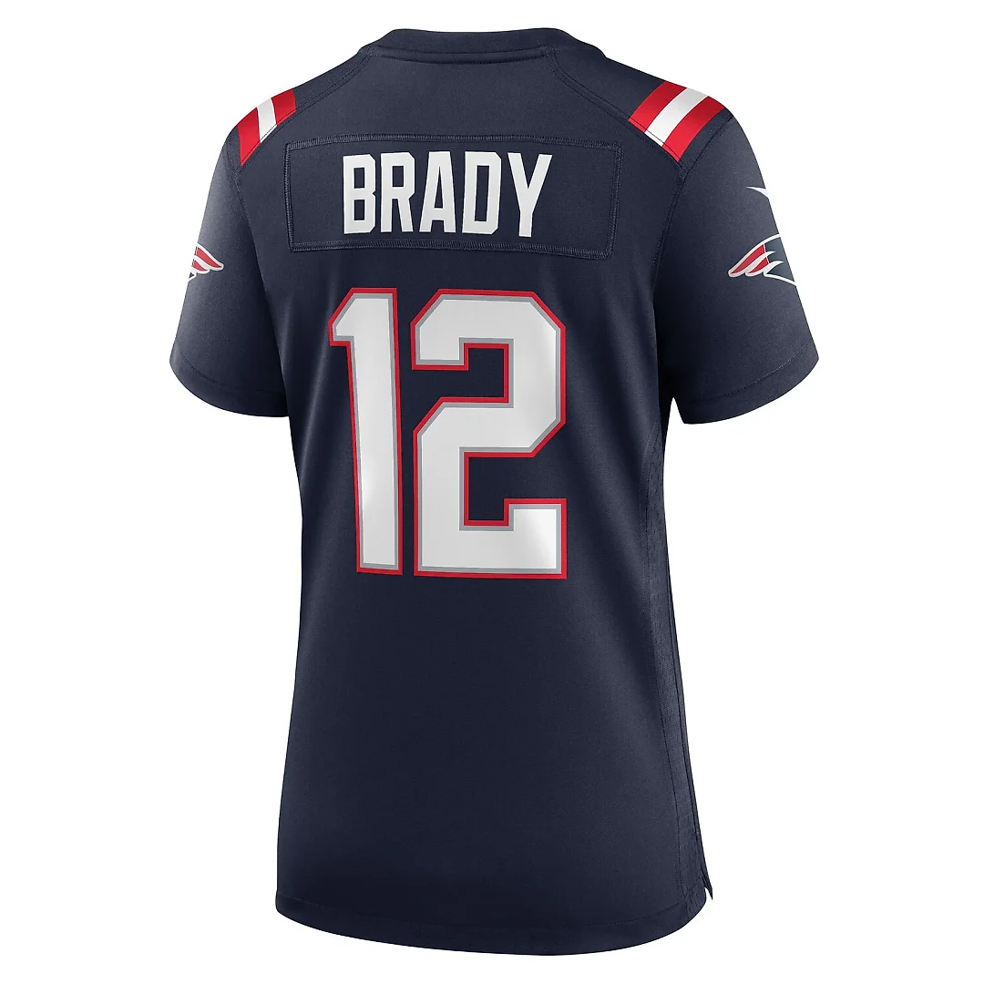 Zennovawear Tom Brady New England Patriots Women's Retired Game Jersey - Navy