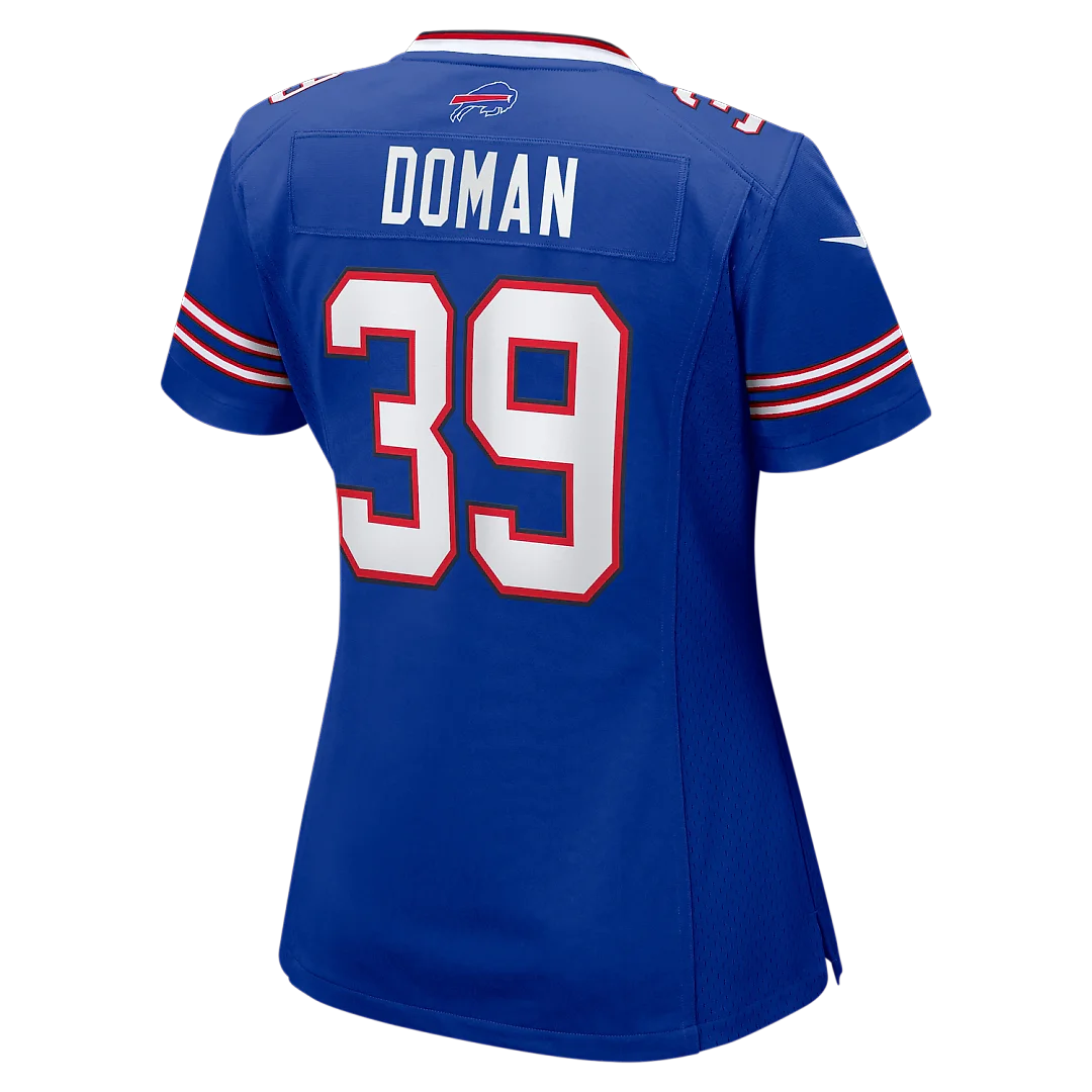Zennovawear Tommy Doman Buffalo Bills Women's Team Game Jersey - Royal
