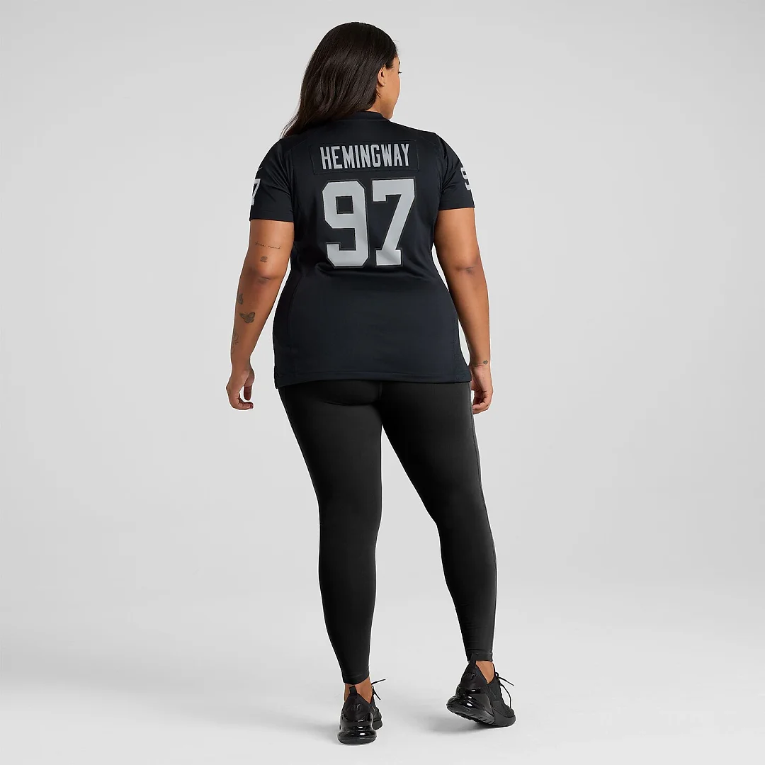 Zennovawear Tonka Hemingway Las Vegas Raiders Women's Team Game Jersey - Black