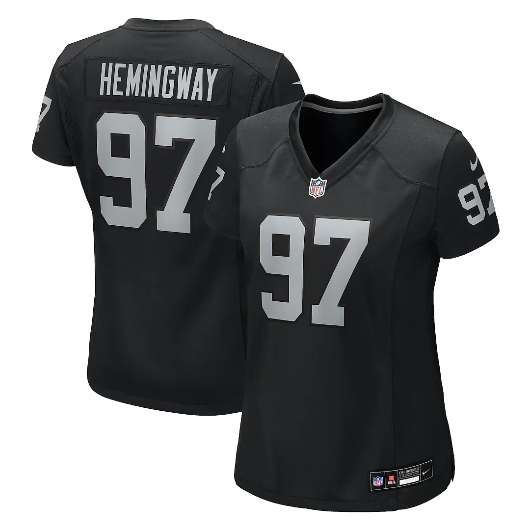 Zennovawear Tonka Hemingway Las Vegas Raiders Women's Team Game Jersey - Black
