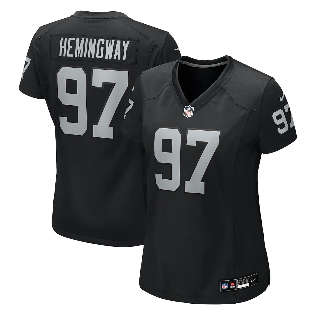 Zennovawear Tonka Hemingway Las Vegas Raiders Women's Team Game Jersey - Black