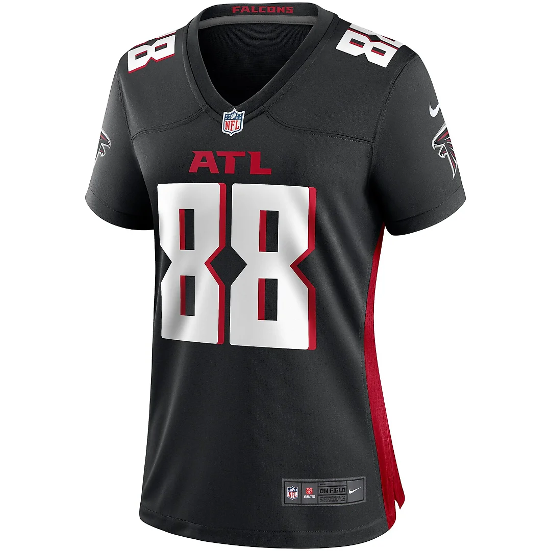 Zennovawear Tony Gonzalez Atlanta Falcons Women's Game Retired Player Jersey - Black