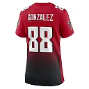 Zennovawear Tony Gonzalez Atlanta Falcons Women's Retired Game Jersey - Red