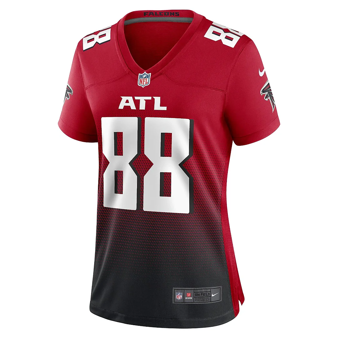 Zennovawear Tony Gonzalez Atlanta Falcons Women's Retired Game Jersey - Red