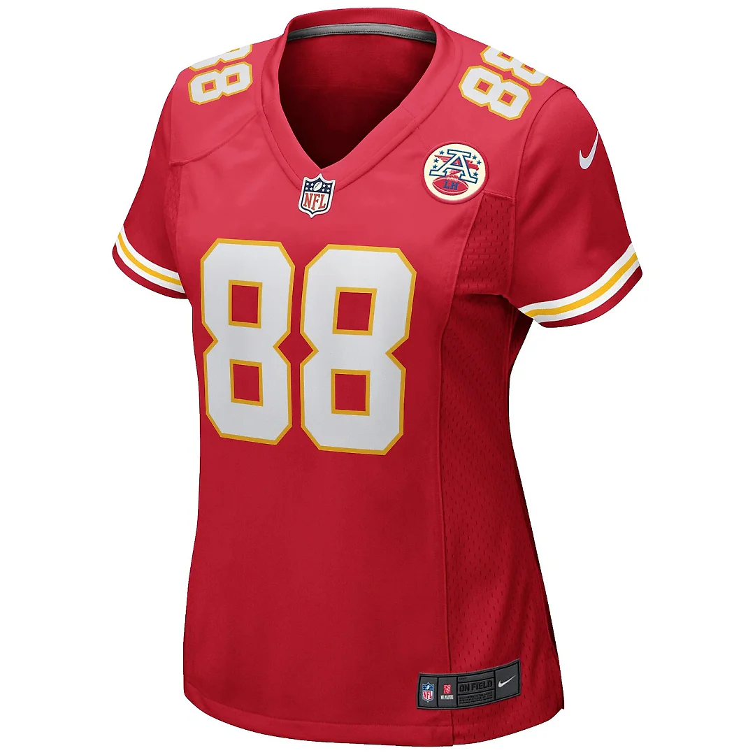 Zennovawear Tony Gonzalez Kansas City Chiefs Women's Game Retired Player Jersey - Red