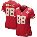 Zennovawear Tony Gonzalez Kansas City Chiefs Women's Game Retired Player Jersey - Red