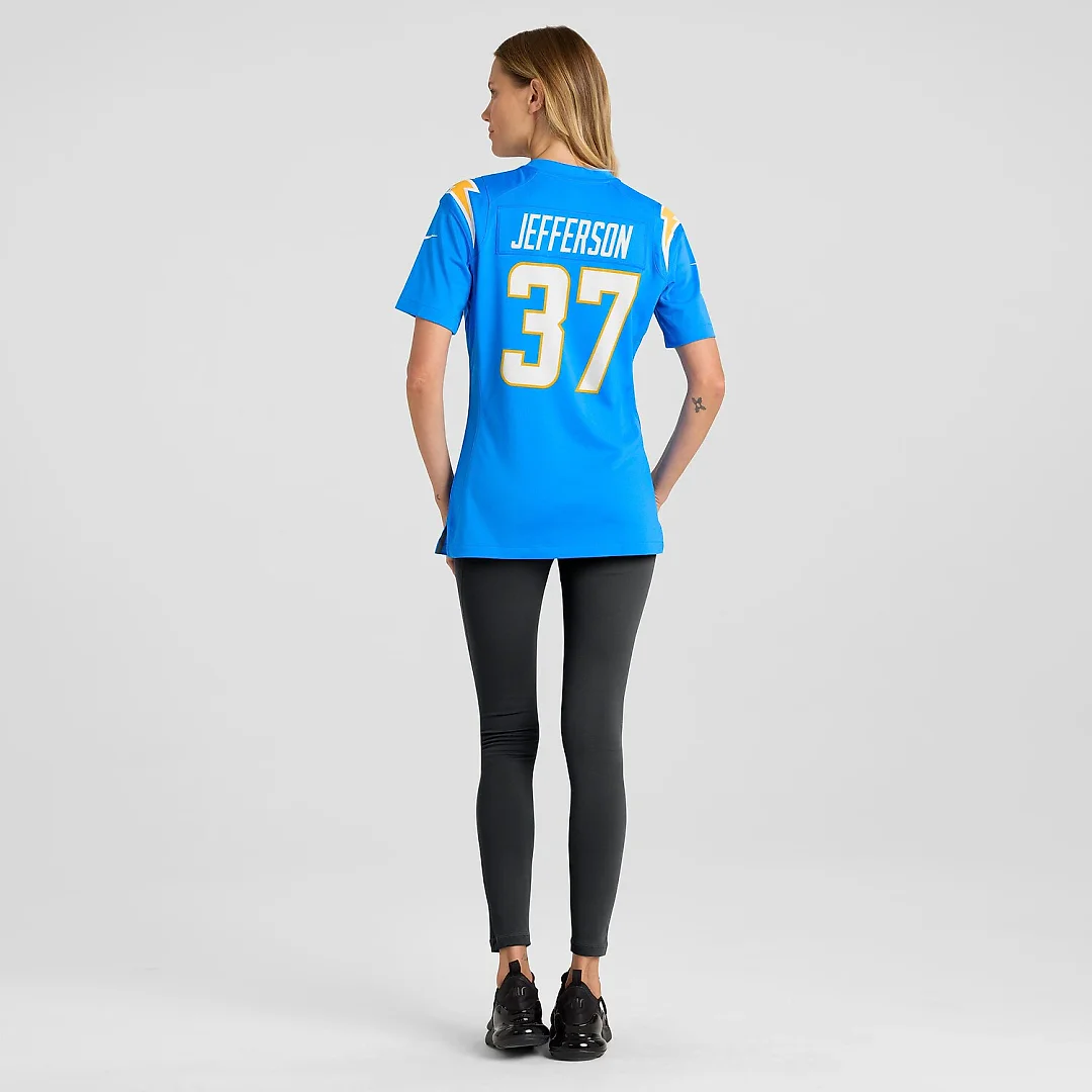Zennovawear Tony Jefferson Los Angeles Chargers Women's Team Game Jersey - Powder Blue