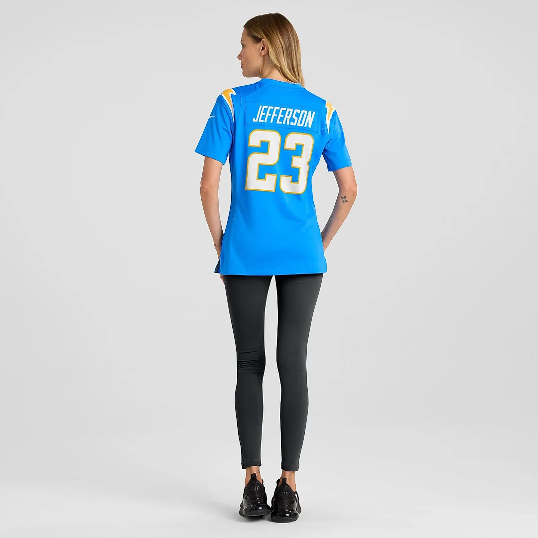 Zennovawear Tony Jefferson Los Angeles Chargers Women's Team Game Jersey - Powder Blue
