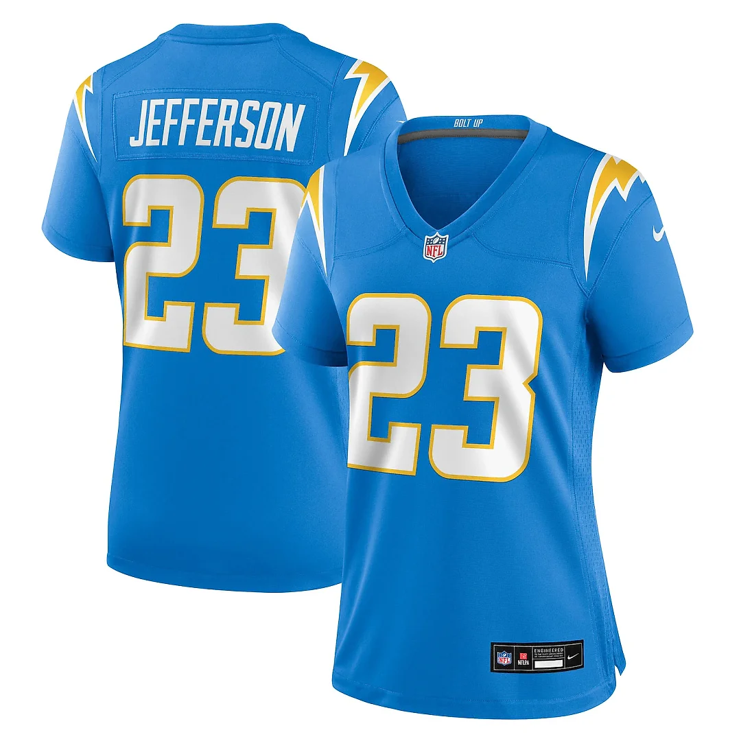 Zennovawear Tony Jefferson Los Angeles Chargers Women's Team Game Jersey - Powder Blue