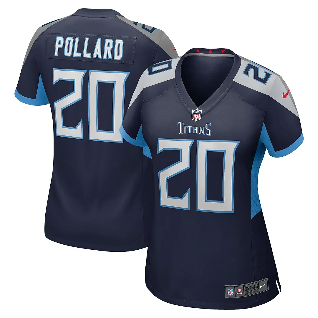 Zennovawear Tony Pollard Tennessee Titans Women's Game Player Jersey - Navy