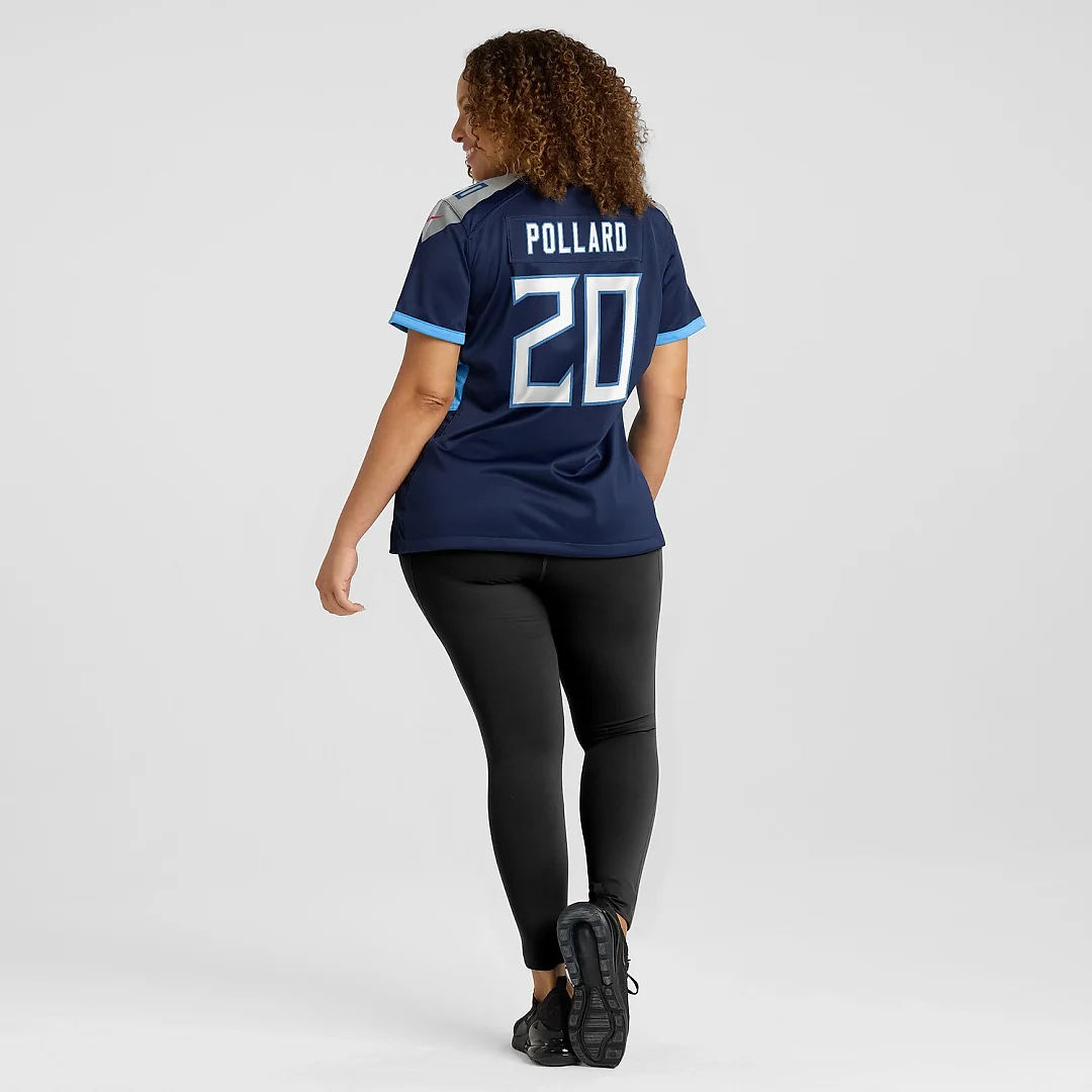 Zennovawear Tony Pollard Tennessee Titans Women's Game Player Jersey - Navy