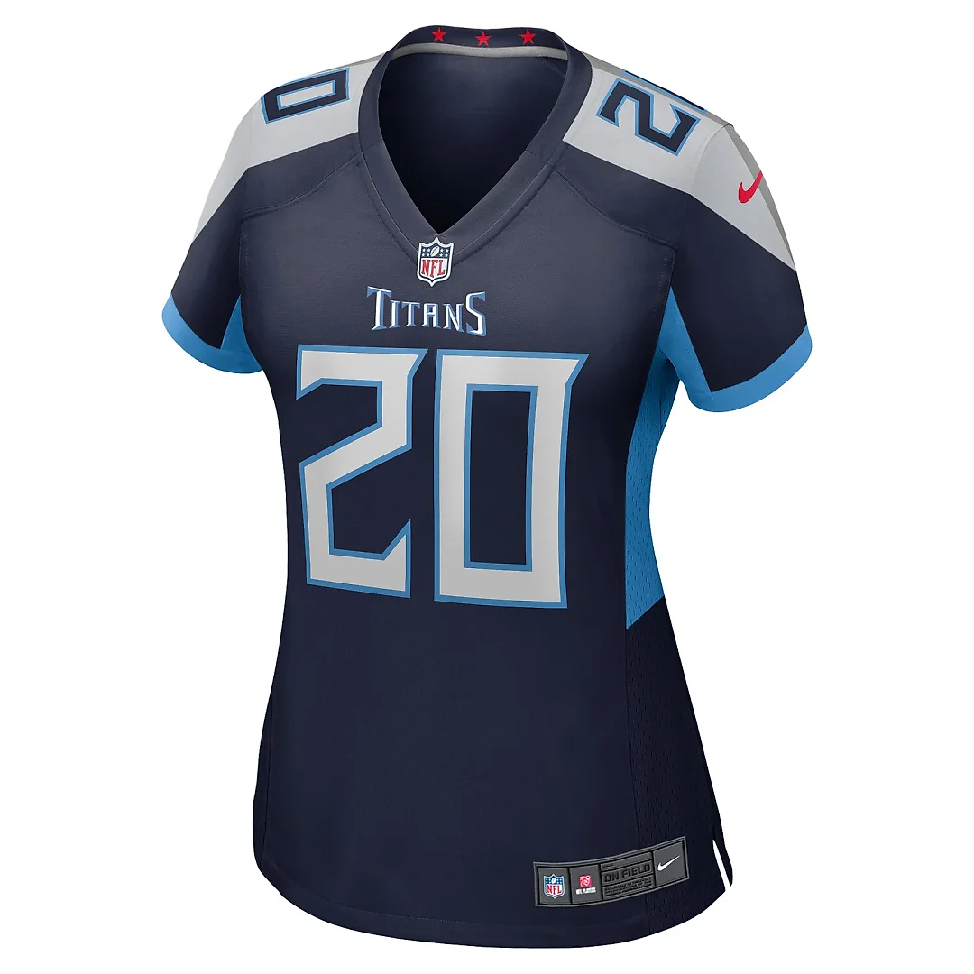 Zennovawear Tony Pollard Tennessee Titans Women's Game Player Jersey - Navy