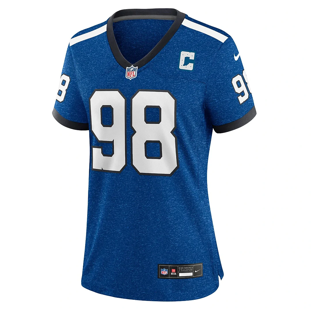 Zennovawear Tony Siragusa Indianapolis Colts Women's Indiana Nights Alternate Game Jersey - Royal