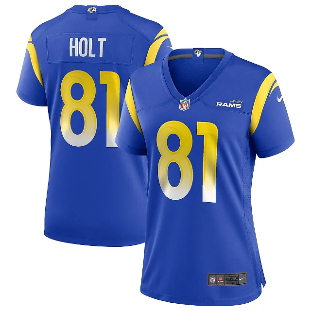 Zennovawear Torry Holt Los Angeles Rams Women's Game Retired Player Jersey - Royal