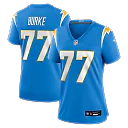 Zennovawear Travis Burke Los Angeles Chargers Women's Team Game Jersey - Powder Blue