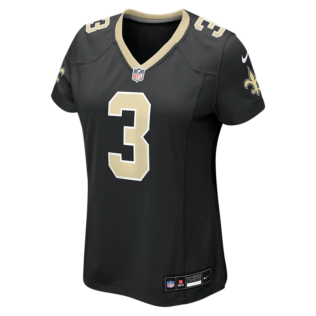 Zennovawear Travis Etienne Jr New Orleans Saints Women's Team Game Jersey - Black