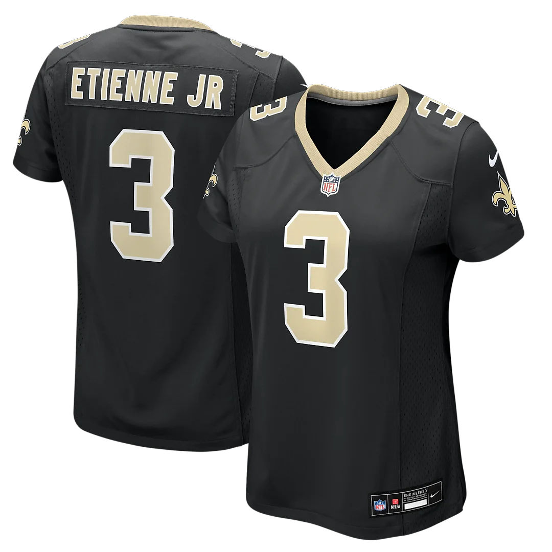 Zennovawear Travis Etienne Jr New Orleans Saints Women's Team Game Jersey - Black