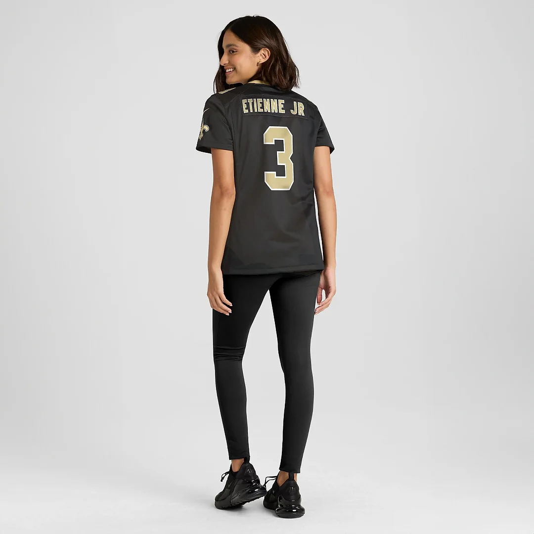 Zennovawear Travis Etienne Jr New Orleans Saints Women's Team Game Jersey - Black