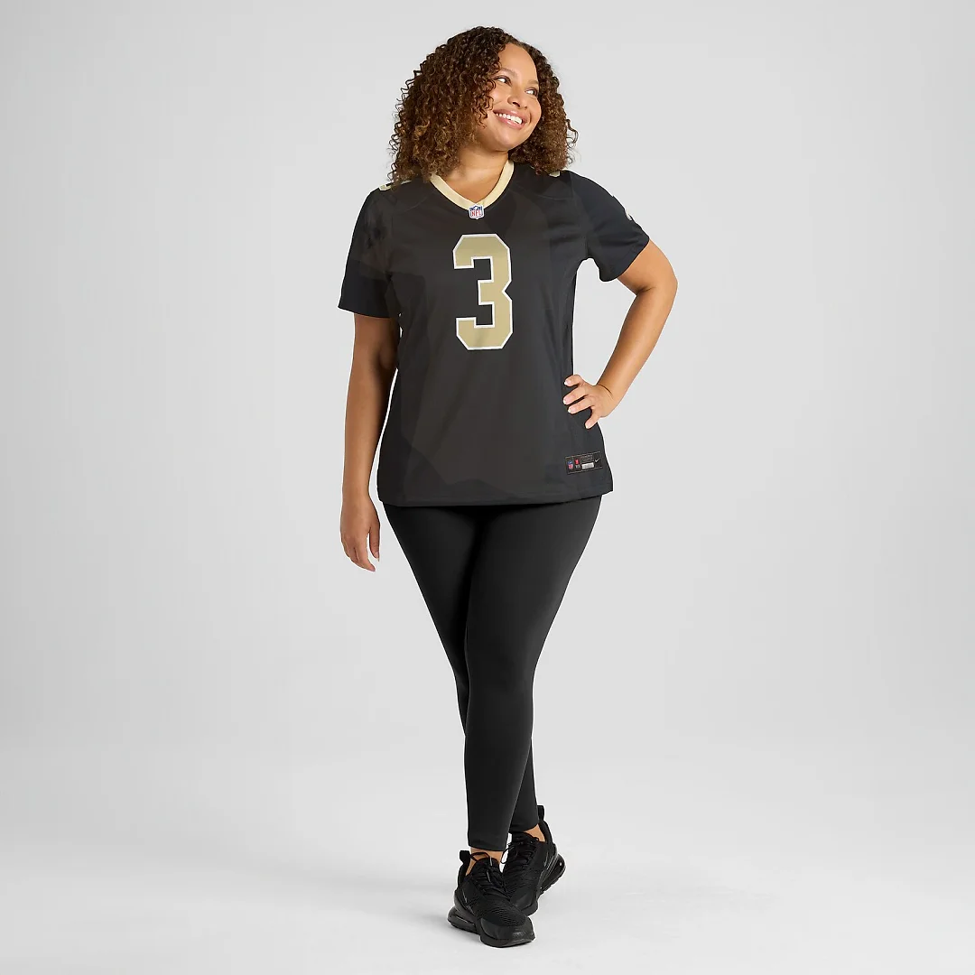 Zennovawear Travis Etienne Jr New Orleans Saints Women's Team Game Jersey - Black